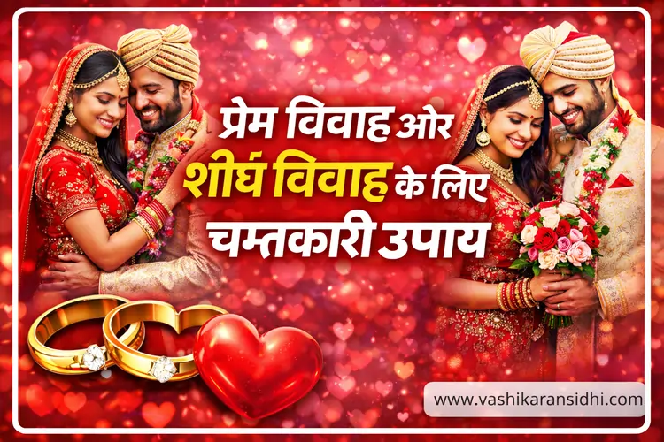प्रेम विवाह और शीघ्र विवाह के लिए चमत्कारी उपाय